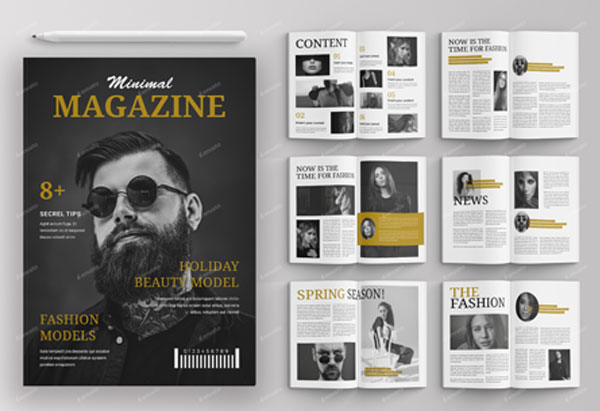 Minimal Magazine Layout Template
