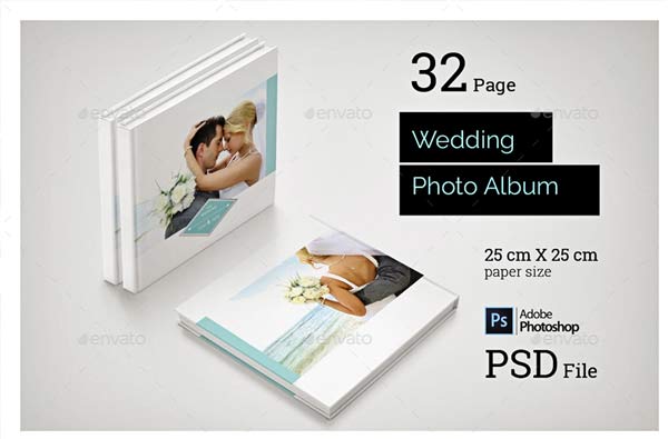 Minimalist Square Wedding Album Downloads
