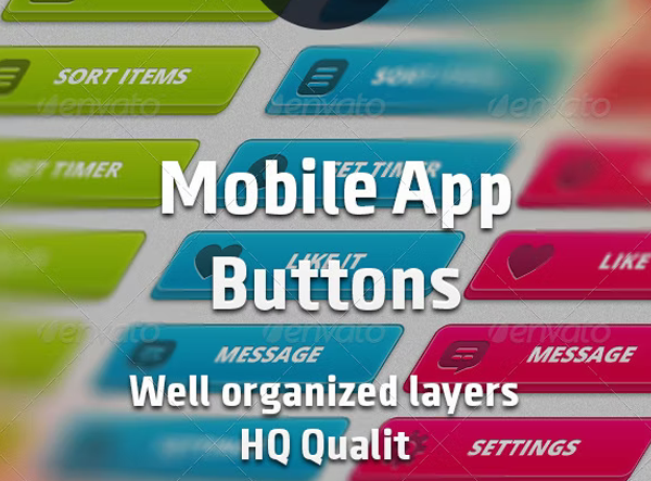 Mobile App Buttons