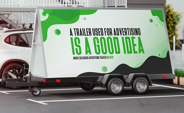 Mobile Billboard Advertising Mockup
