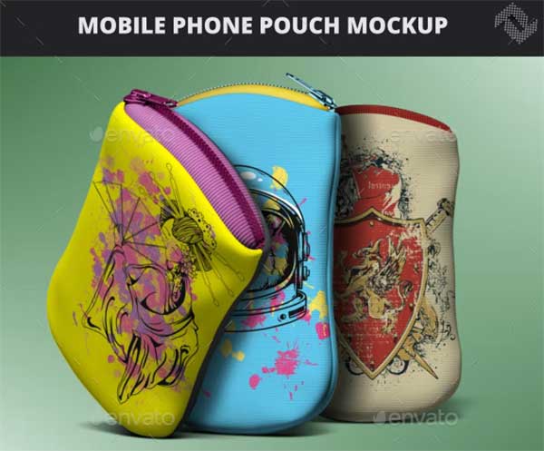 Mobile Phone Pouch Mockup