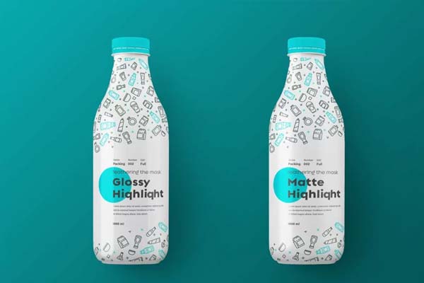 Mock-Ups of a Big Plastic Water Bottle