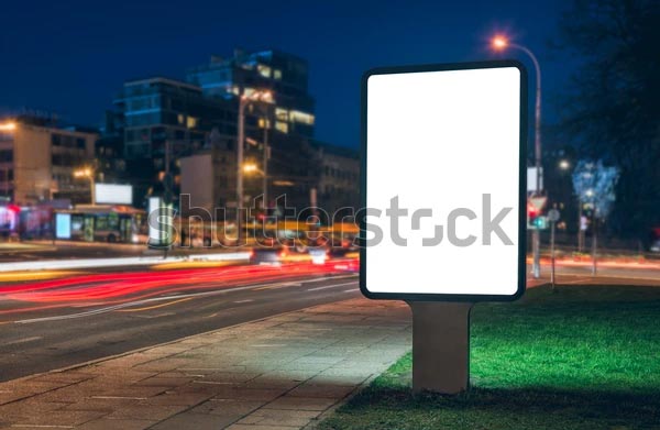 Mockup Vertical Street Billboard