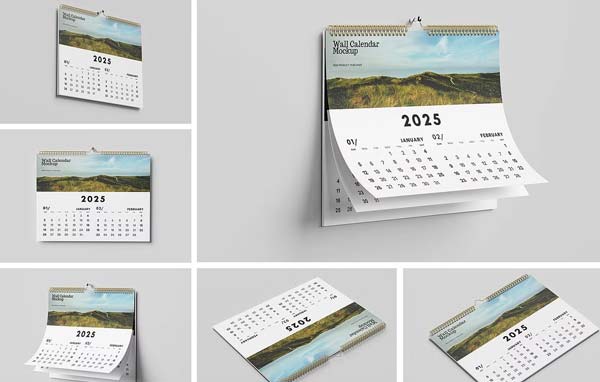 Mockup Wall Calendar Template