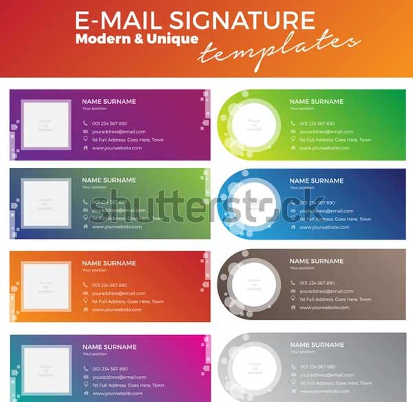 Modern and Unique Email Signature Templates