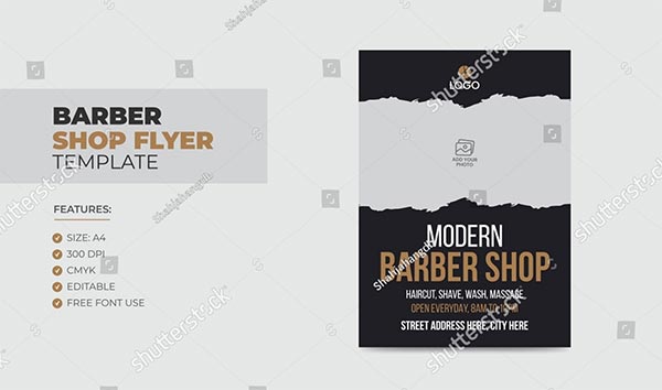 Modern Barbershop Flyer Design