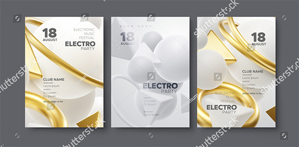 Modern Club Electro Party Flyer