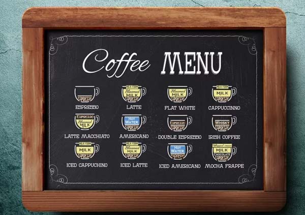 Modern Coffee Menu Photoshop Template