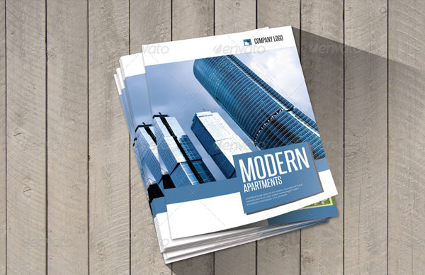 Modern Construction Bifold Brochure Template