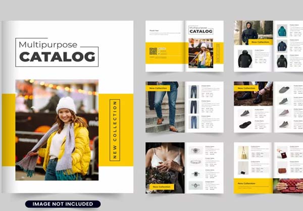 Modern Fashion Product Catalog Vector