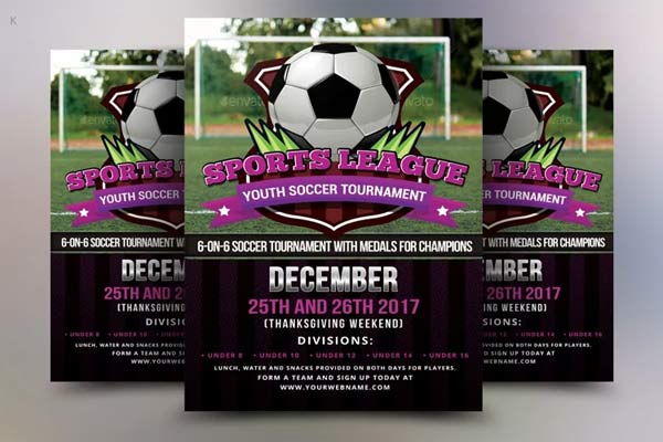 Modern Football Flyer Template