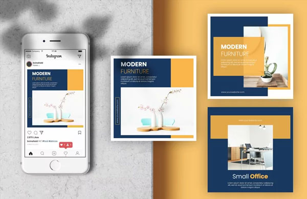 Modern Interior Design Instagram Banners