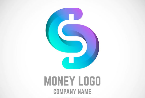 Modern Money Logo Concept Free Vector