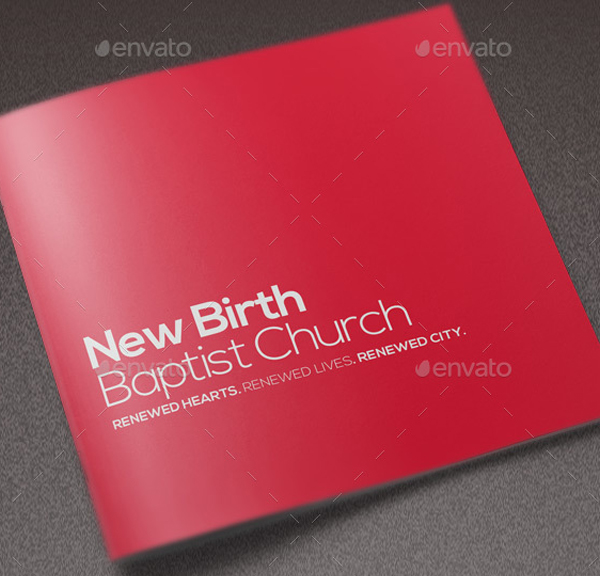 Modern Non Profit Church Brochure Template