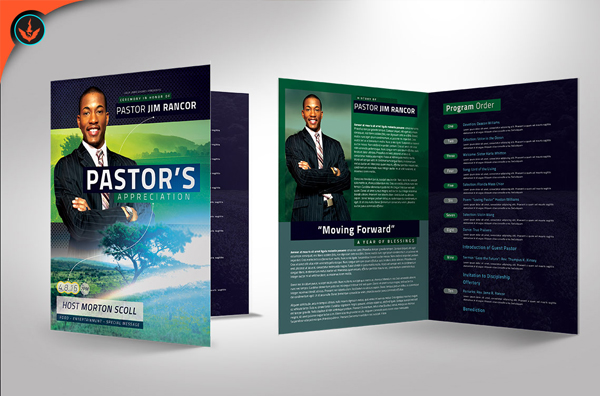 Modern Pastors Appreciation Program Template