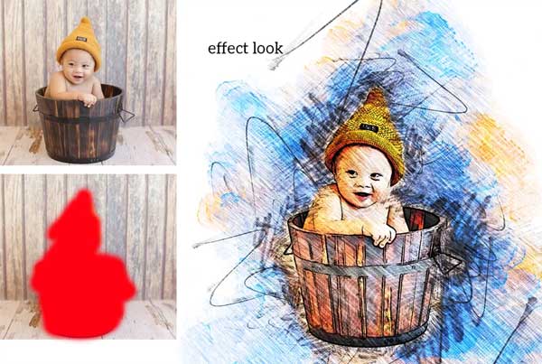 Modern Pencil Sketch Photoshop Actions