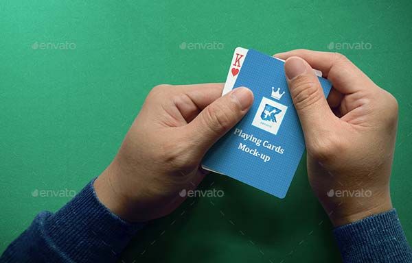 Modern Playing Card Design Mock-up