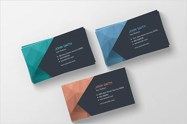 Modern Polygonal Business Cards