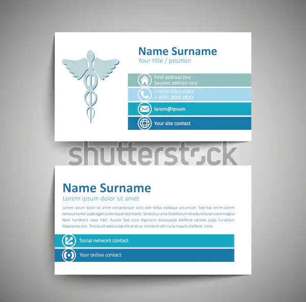 Modern Simple Doctor Business Card Template