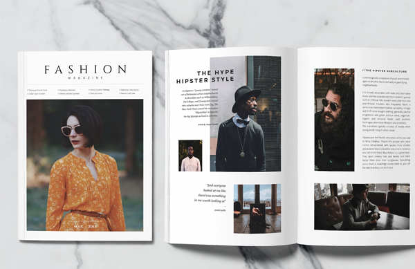 Modern Simple Fashion Magazine