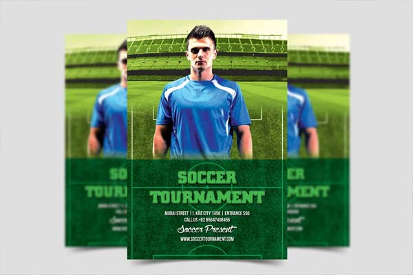 Modern Soccer Flyer Template Free