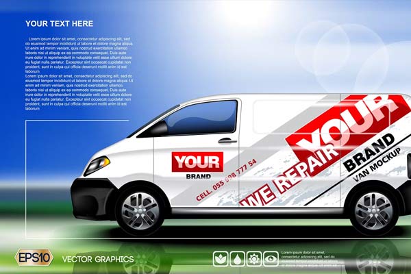 Modern Van Mockups Template