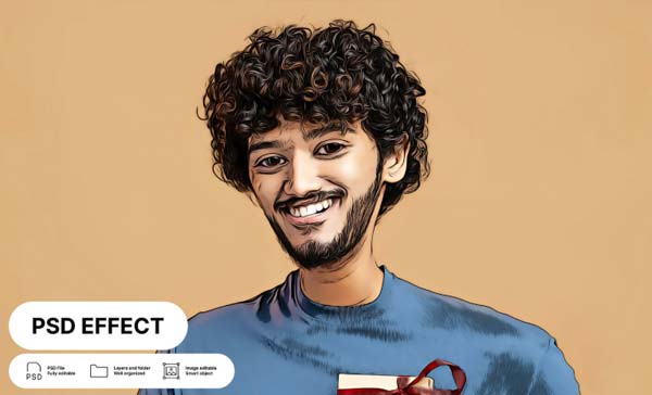 Modern Vector Art Free Photoshop Action