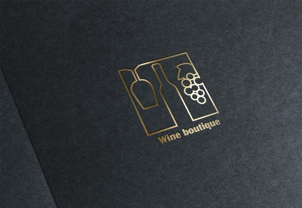 Modern Wine Boutique Logo Template