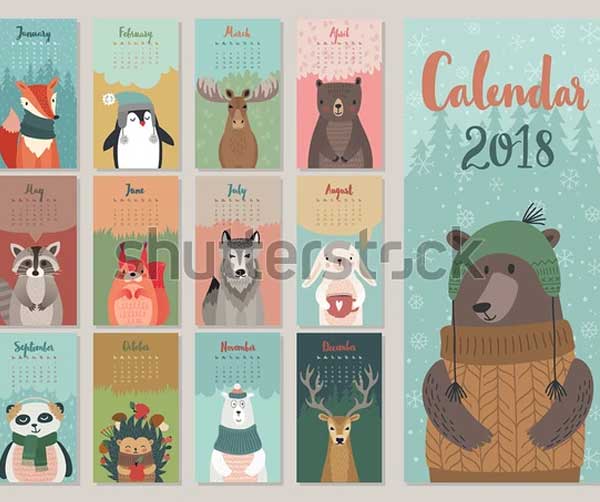 Monthly Calendar Bookmark Template