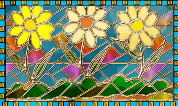 Mosaic Stained Glass Photoshop Texture