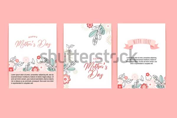 Mother's Day Greeting Card Set