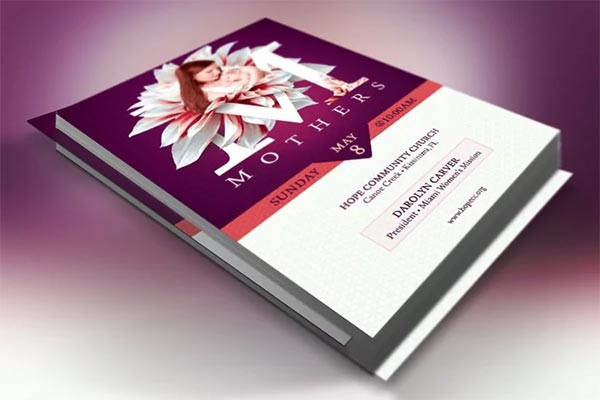 Mothers Day Church Flyer Template