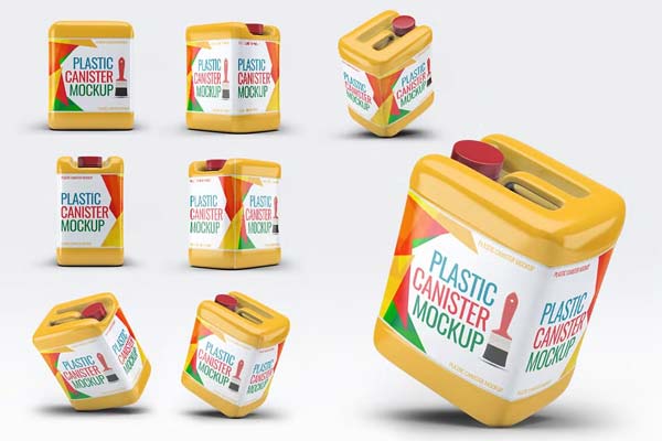 Motor Engine Oil Jerry can Mockup PSD