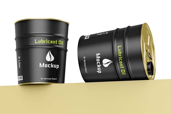 Motor Engine Oil Jerrycan Mockup