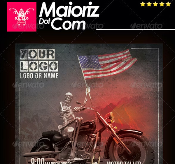 Motorcycle Event Flyer Design