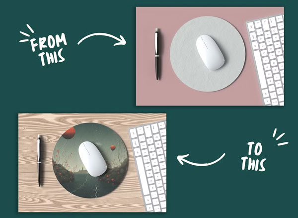 Mouse Pad Mockup Templates
