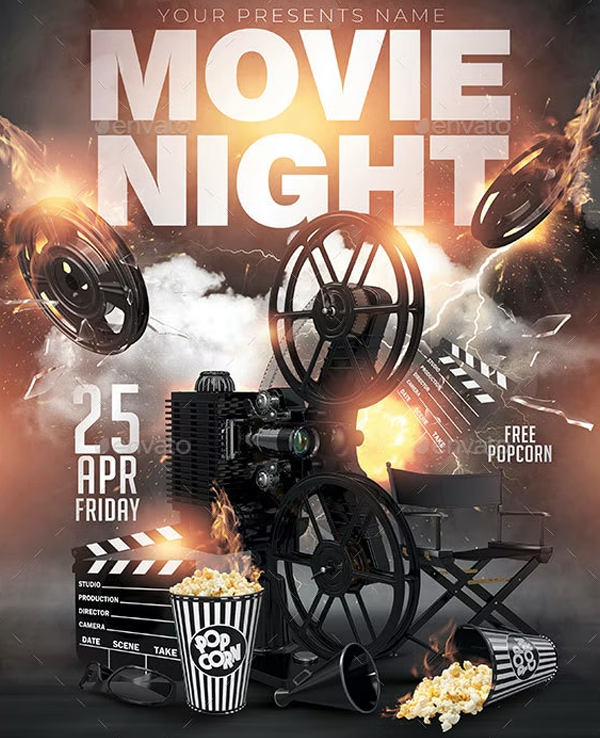 Movie Show Night Flyer Template