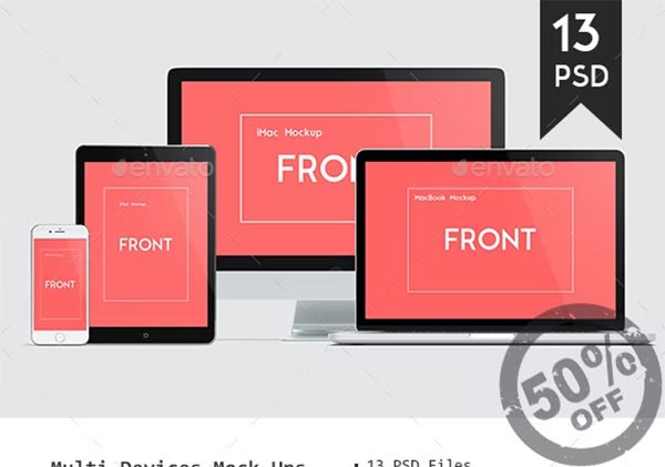 Multi Devices Responsive Website Mockup Bundle