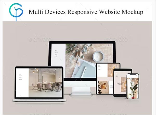 Multi Devices Responsive Website Mockup Design
