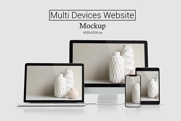 Multi Devices Website Mockup