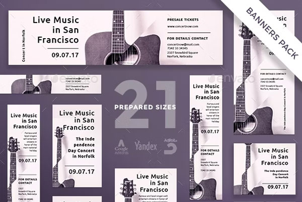 Music Concert Banner Pack