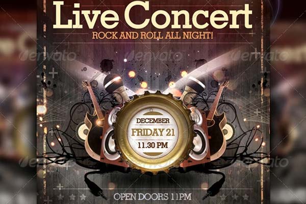 Music Concert Flyer Template Free Download