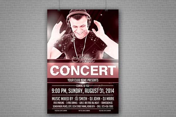 Music Concert Party Flyer Template