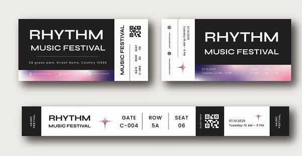 Music Festival Event Ticket Download