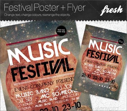 Music Festival Poster and Flyer Template