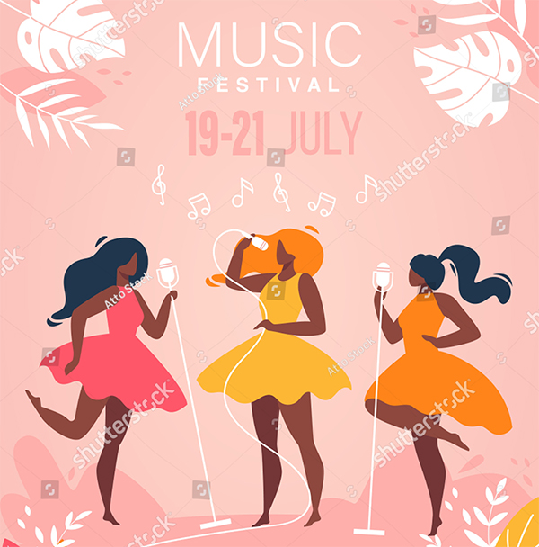 Music Festival Talent Show Brochure