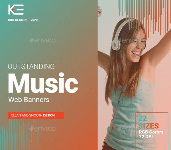 Music Party Web Banners