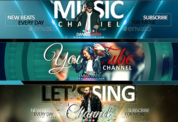 Music Party YouTube Banners
