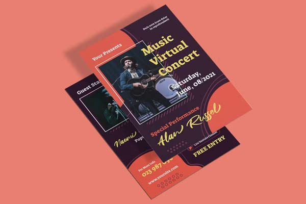 Music Virtual Concert Flyer