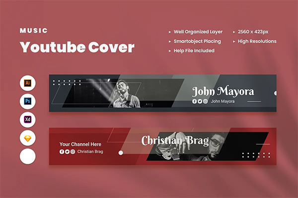 Music Youtube Cover Template